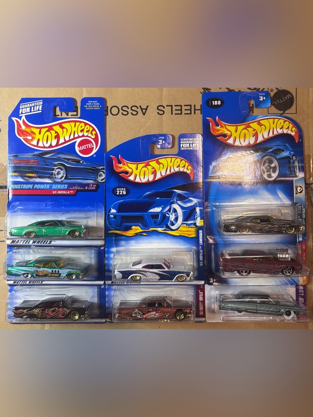 Hot Wheels Chevy Impala Lot of 8 Different Years, Colors & Models 1999-2026